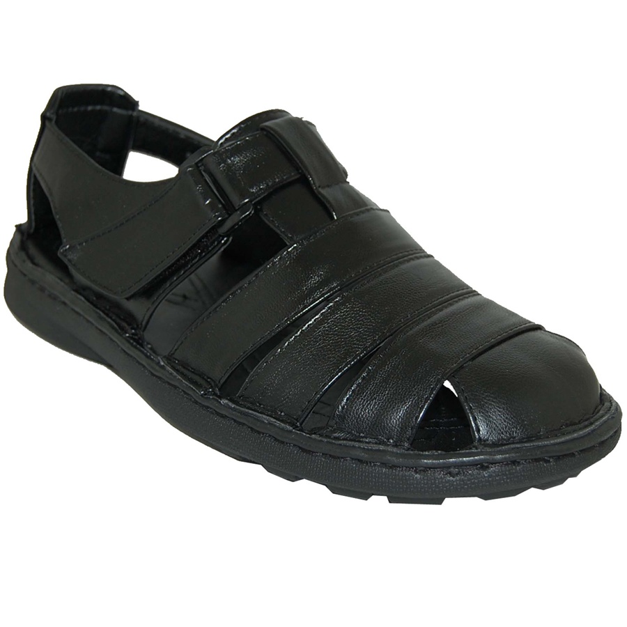 CLOSE BACK SANDAL WITH VELCRO STRAPS