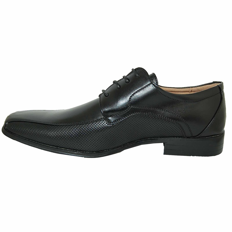 shoes bulk custom CLASSIC A DRESS BLACK SILHOUETTE SHOE FOR MEN